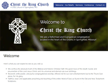 Tablet Screenshot of christthekingkirk.com